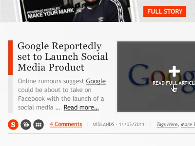 News Portal Feed design uxui design