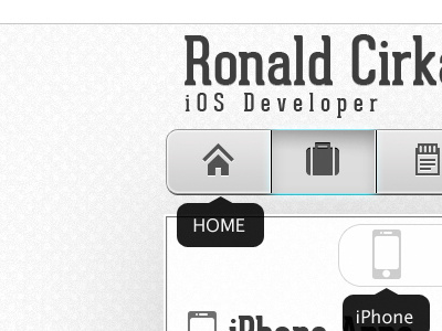 Ronald Cirka Web Design interface ui website