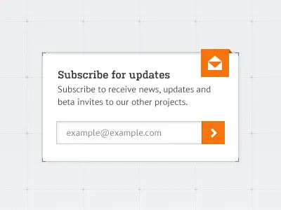 Sidebar Widget grid interface labs sidebar subscribe subscription ui widget