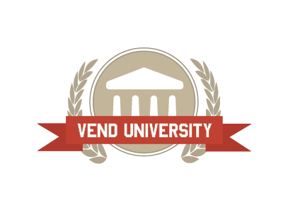 Very quick University Style logo for a project. brown college laurel red universty