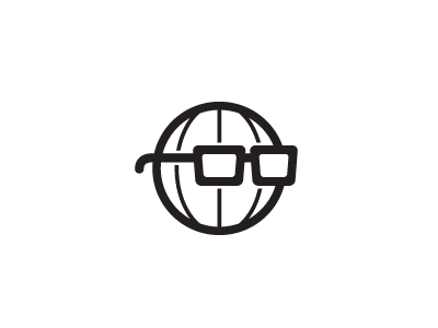 Sensible World glasses globe logo world