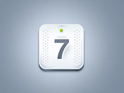 Number Key UI app icon apps graphic design gui gui design iphone icon ramiro galan web design