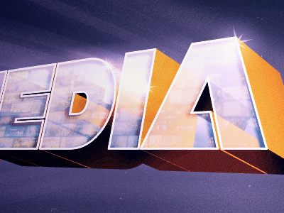 Media Type 3d typography