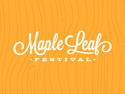 Maple Leaf Logo dispatch lavenderia lost type orange wood grain