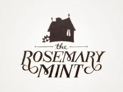 The Rosemary Mint silhouette typography