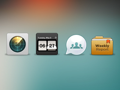 Icons alarm bubble folder icon set icons radar website