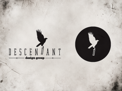 Descendant branding chunkfive dalle design gotham hawk logo mark stamp