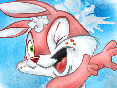 Petal childrens book illustration ink stew crew rabbit