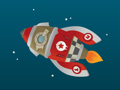 skyrocketting.. the sequal illustration vector