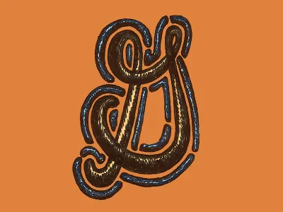 hand-drawn G g hand drawn type lettering
