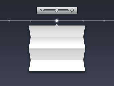 Fold fold paper slider ui