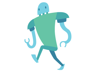 Robot Blocking illustration progress robot vector walking