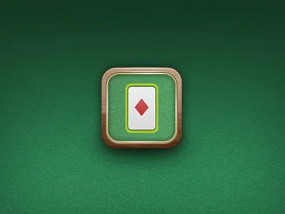 Let the Games Begin app brown card cards gamble gambling game games gold green icon ios ipad iphone ipod poker red solitaire wood