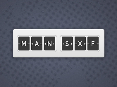 MAN ✈ SXF berlin flight flip flipboard man moving sxf ui