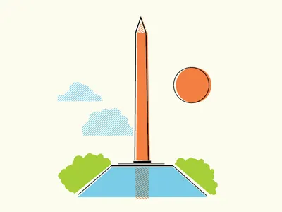 Washington Monument doners choose monument spot illustration washington d.c.