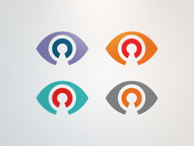 Virallock Logo Colors (Proposed) blue clean eye gray grey icon landon landon lock logo modern orange purple red rick rick landon rick landon design turquoise