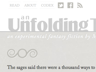 An Unfolding...