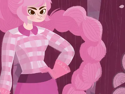 Lumber Jack fall illustration illustrator kassandra heller lumber jack trees