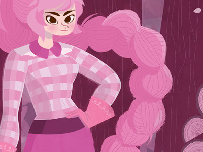 Lumber Jack fall illustration illustrator kassandra heller lumber jack trees