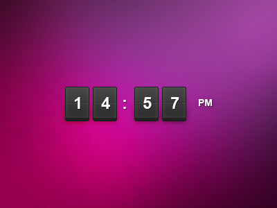 Clock clock digital clock pink ticker