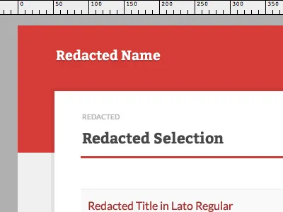 Redacted Name, Selection, and Title bitter lato