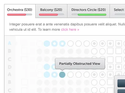 Seat Picker picker seat ui