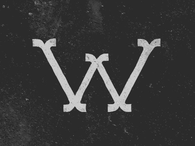 W handlettering letter w