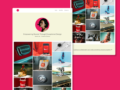 Creative director portfolio creative creative director creative director portfolio director pink portfolio ui web design