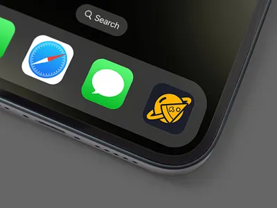 Solarslice app icon app cosmic theme. icon iphone