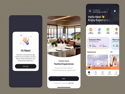 Premium Hotel Experience Mobile Design 2025 2025 mobile trends exclusive deals design hotel android mobile app hotel membership app hotel mobile app hotel ui luxury stay app mobile app mobile ui modern ui design neel litoriya saloneel saloni travel app design ui user centered design ux