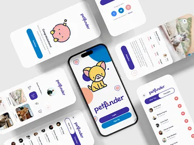 Petfinder (iOS & Android) figma mobile design product design ui ux