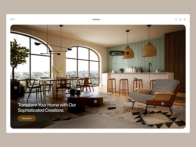 HomeZayo - Furniture Shop Website call to action chairs collection design furniture hotspots product ui ux