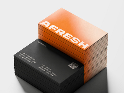 Afresh Studio Business Card branding business card