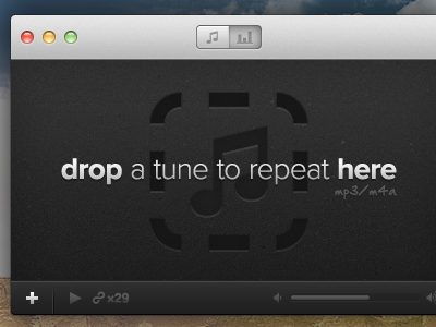 Perpetual (Drop Zone) app drop drop zone mac music music player perpetual player zone