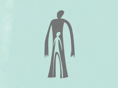 Man or Muppet illustration minimal texture