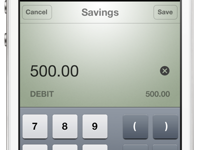 Ledger Amount finance ios iphone