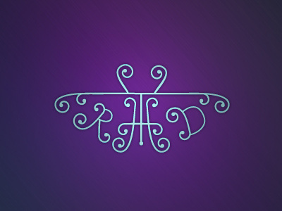 Monarchgram butterfly monogram