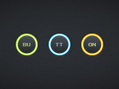 Glowing Buttons button glowing illustrator tutorial ui vector