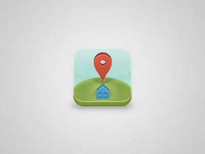 NeighbourGood Guide App Icon app house icon map marker