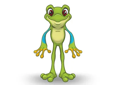 Frog andytoonz cartoon character design design pencil sketch