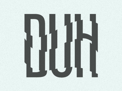 DUH Magazine Concept Logo logo magazine