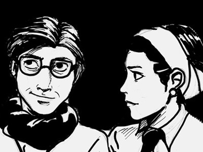 Jean Paul & Simone illustration sketch