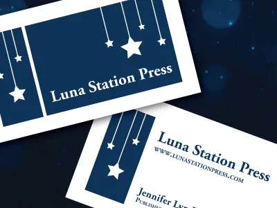Luna Station Business Card business card first pass
