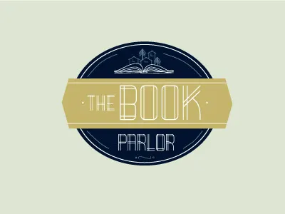The Book Parlor 3 identity logo typography
