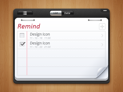 Reminders mini paco reminders ui