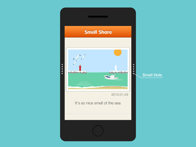 Smell share SNS graphic illustration sns