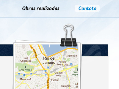 Map attached blue clip map ui web