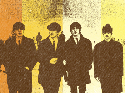 Beatles design illustration vintage