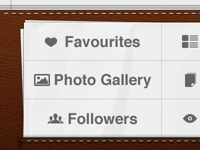 Options design iphone ui