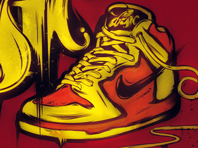 Drasik's kicks barcelona drasik illustration kicks vector